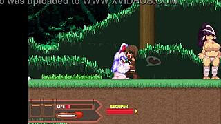 fobs wild rabbit hops through forest in cute anime nature animation