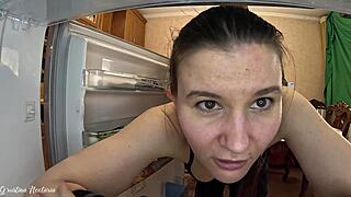 My husband pranked me filming homemade, but monster cock neighbor fucked me doggystyle instead