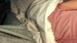 Step-sister caught watching hentai now rides my monster cock doggystyle creampie squirt