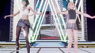 marie rose and tamaki perform sunlight sexy dance in revealing costumes doa mmd hentai uncensored 4k 60fps