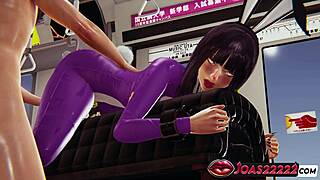 Hinata Hyuga bunny cosplay big tits fingered POV then licked double vibrator squirt