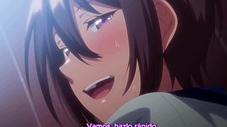 that horny curvy teen in hentai academy laps up pussy licking before intense fucking and squirting orgasms