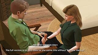 That alluring muse next door tempts in 3D hentai preview