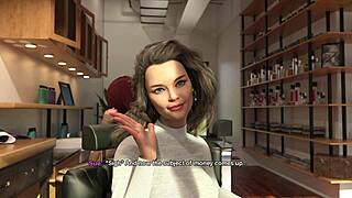 whoa, my bimbo dream 37 has this fake-titted milf finally locking lips with her tenant 😍💋