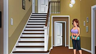 in summertime saga cap 17 i join yoga class and help busty neighbor stretch her huge tits