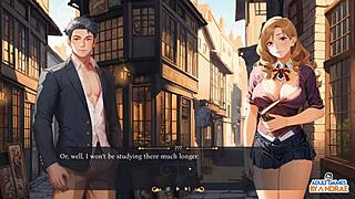 new student athena's lustful gameplay ep3: curvy tits, monster cock creampie and group demon fucks