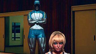 Gym Teacher Ravages Teen Pussy in Shower! Wild 3D Fuck Creampie Awaits!