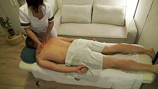 overwhelmed by asian happy ending pleasure at private massage parlor