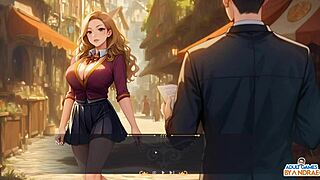 new student athena's lustful gameplay ep3: curvy tits, monster cock creampie and group demon fucks