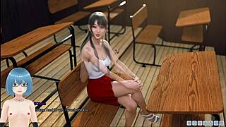 Lust Academy Ep 15: Curvy Teen in Sexy Outfit Bounces Big Oppai Tits