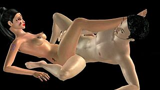 Indian girl intensely fucks Japanese man in 3D cartoon with Tamil audio sex story part 19.